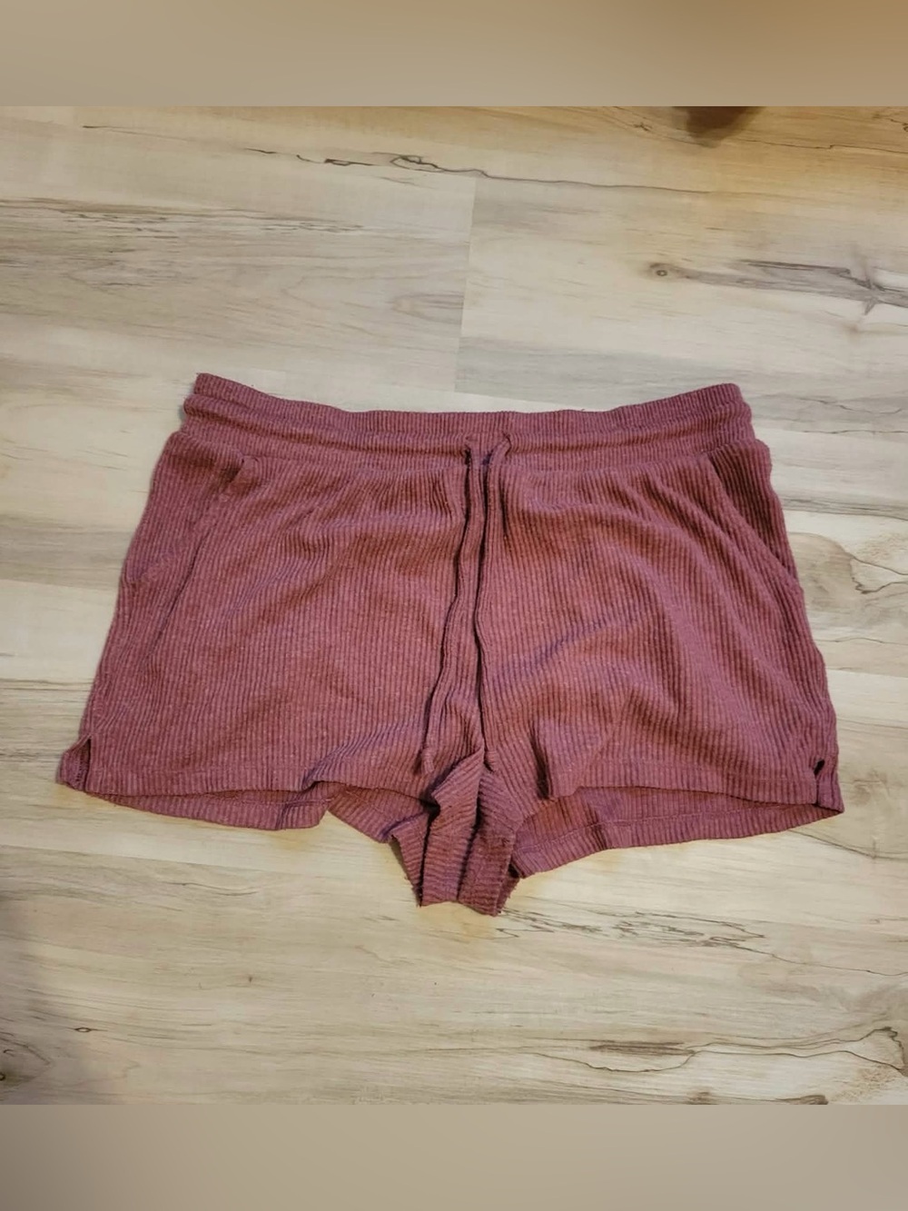 Colsie Ribbed Mauve Pink Lounge Shorts